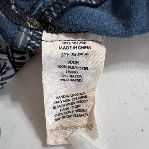 Soft Surroundings Pullover Floral Sheer Dress - Picture 8 of 9